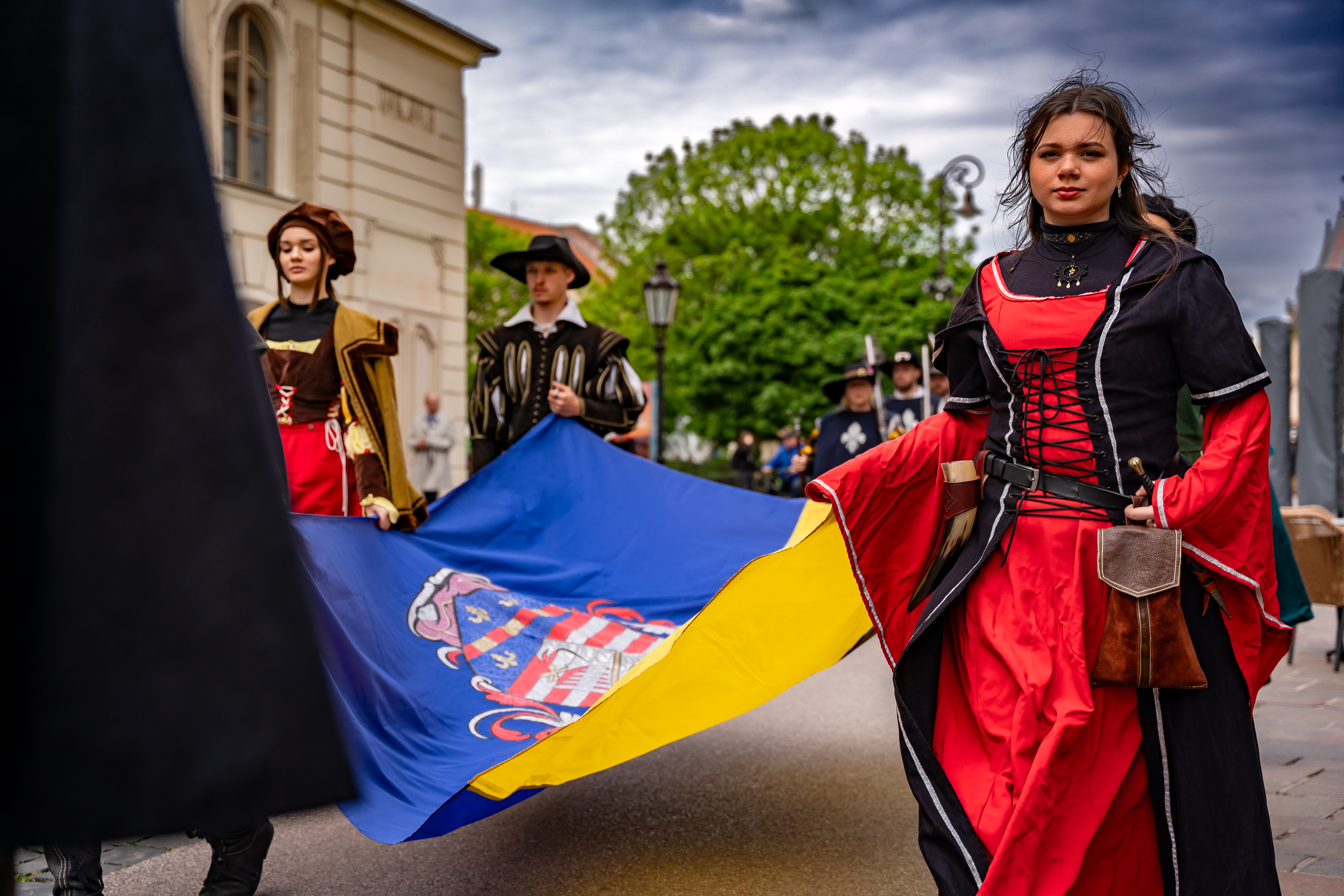 Slavnostny sprievod rytierov Hlavnou ulicou-42